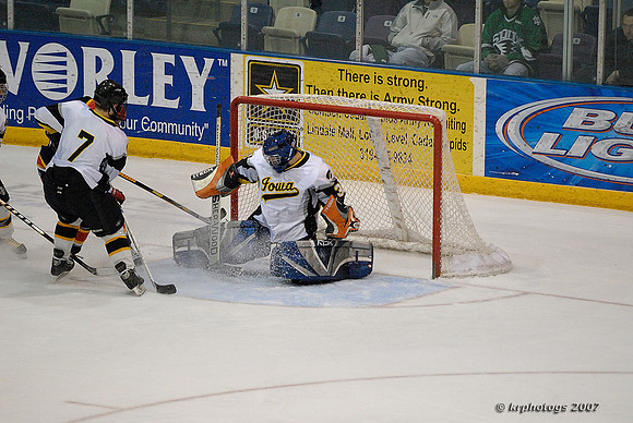 Iowa - Iowa State Hockey Action